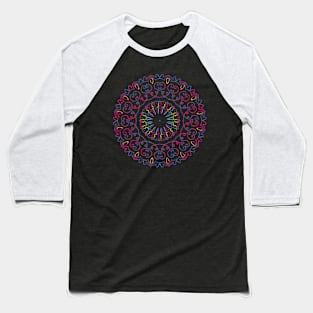 Mandala Rainbow 02606 Baseball T-Shirt